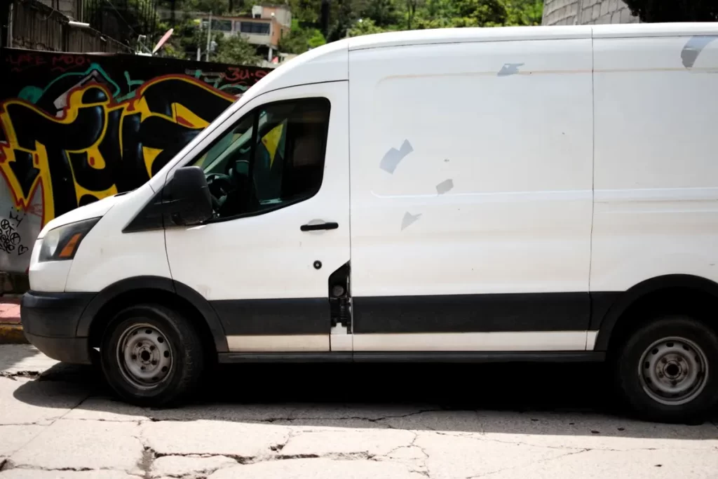 Modern white panel van ready for a full vehicle wrap and fleet branding